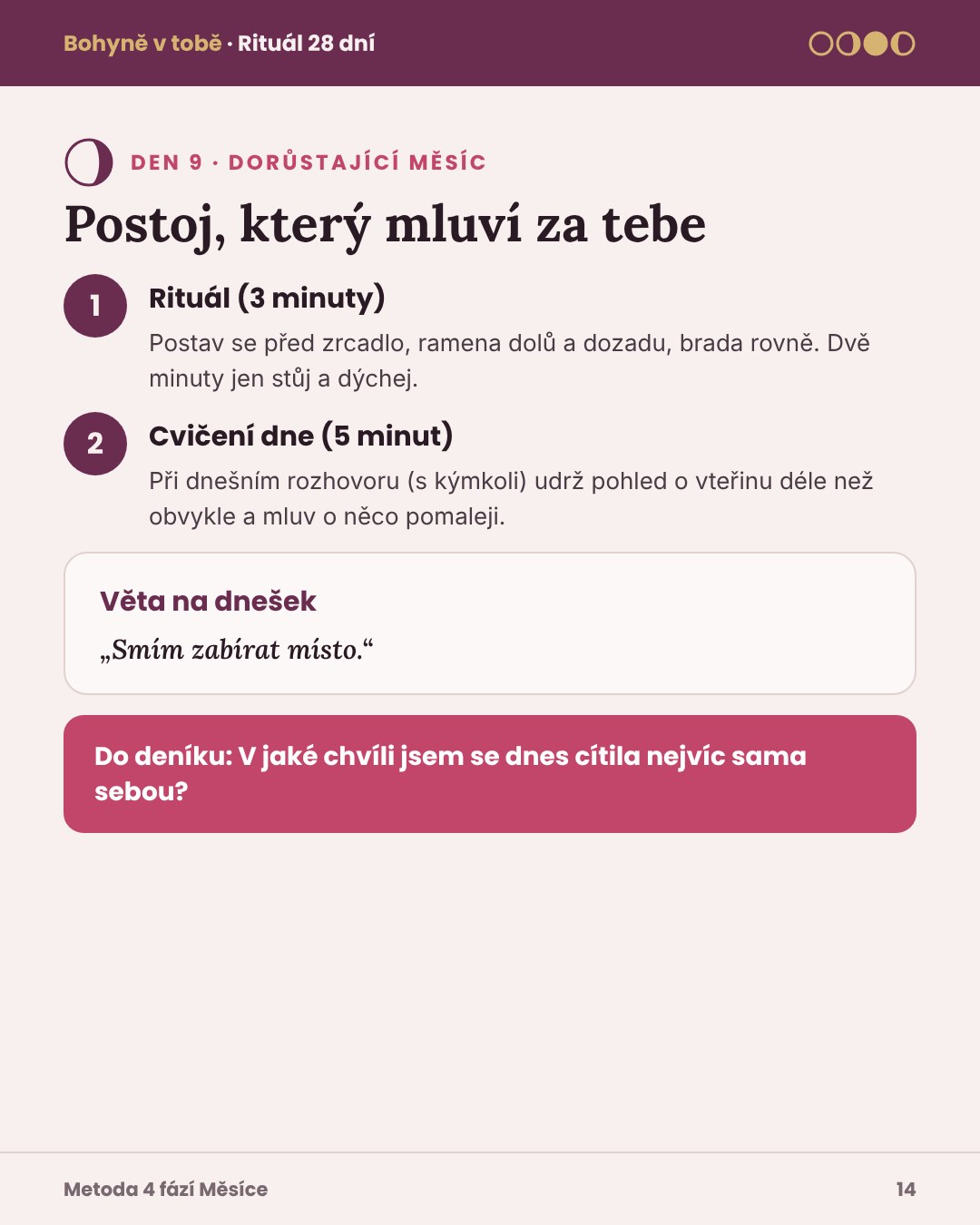 Bohyně v tobě · 5